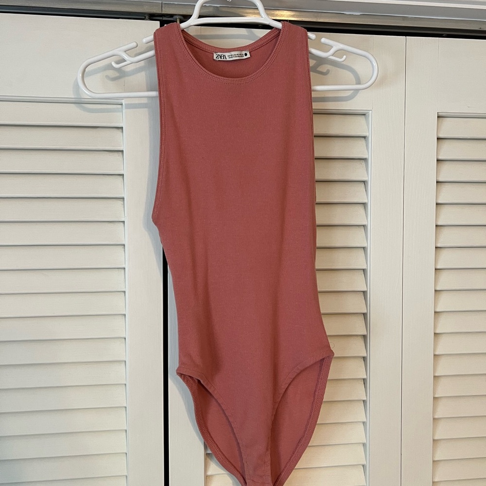ZARA coral bodysuit !